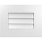 Ekena Millwork Vertical Surface Mount PVC Gable Vent: Non-Functional, w/ 3-1/2"W x 1"P Standard Frame, 18"W x 14"H GVPVE18X1401SN - alternate 1